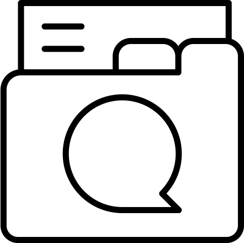 Icon representing speech therapy
