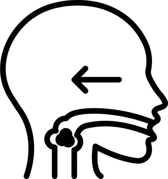 Icon representing swallowing therapy